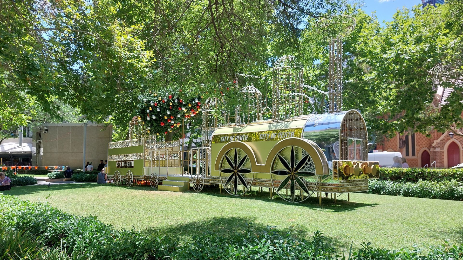 A vintage Christmas Train in Perth