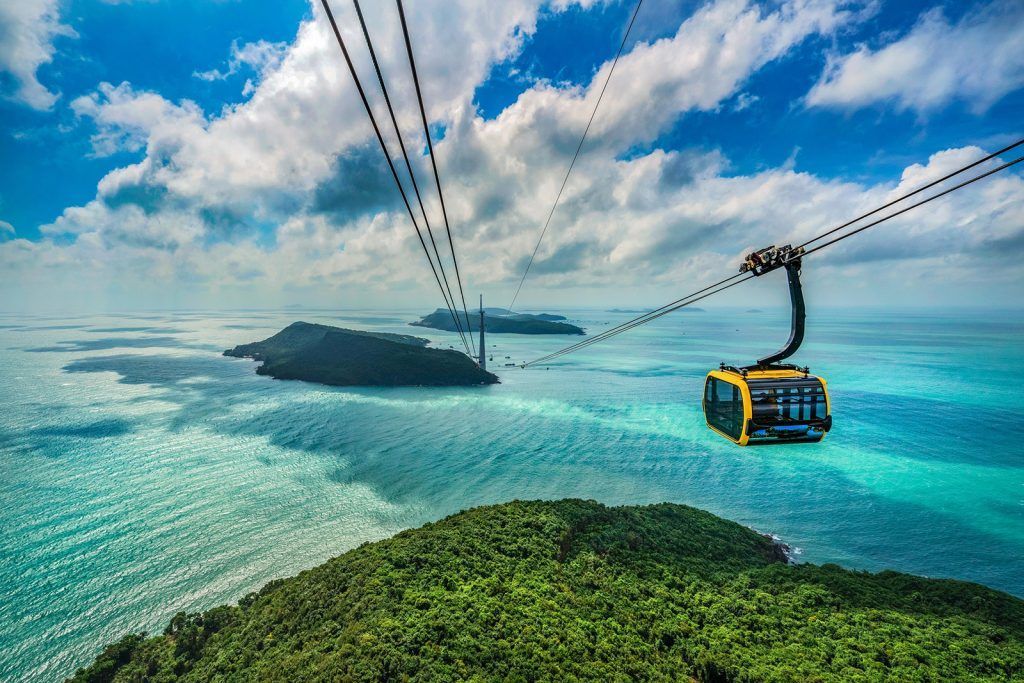 Cable car to Hon Thom Island, Phu Quoc
