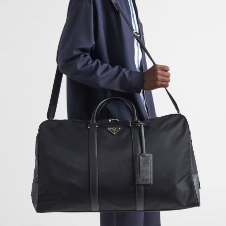 Prada Re-Nylon & Saffiano Leather Duffle Bag