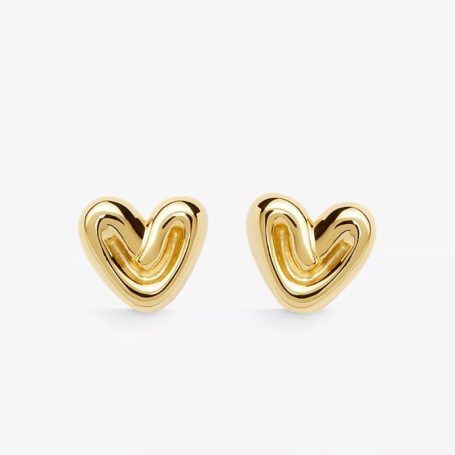 Missoma Puffyheart 18-Carat Earrings