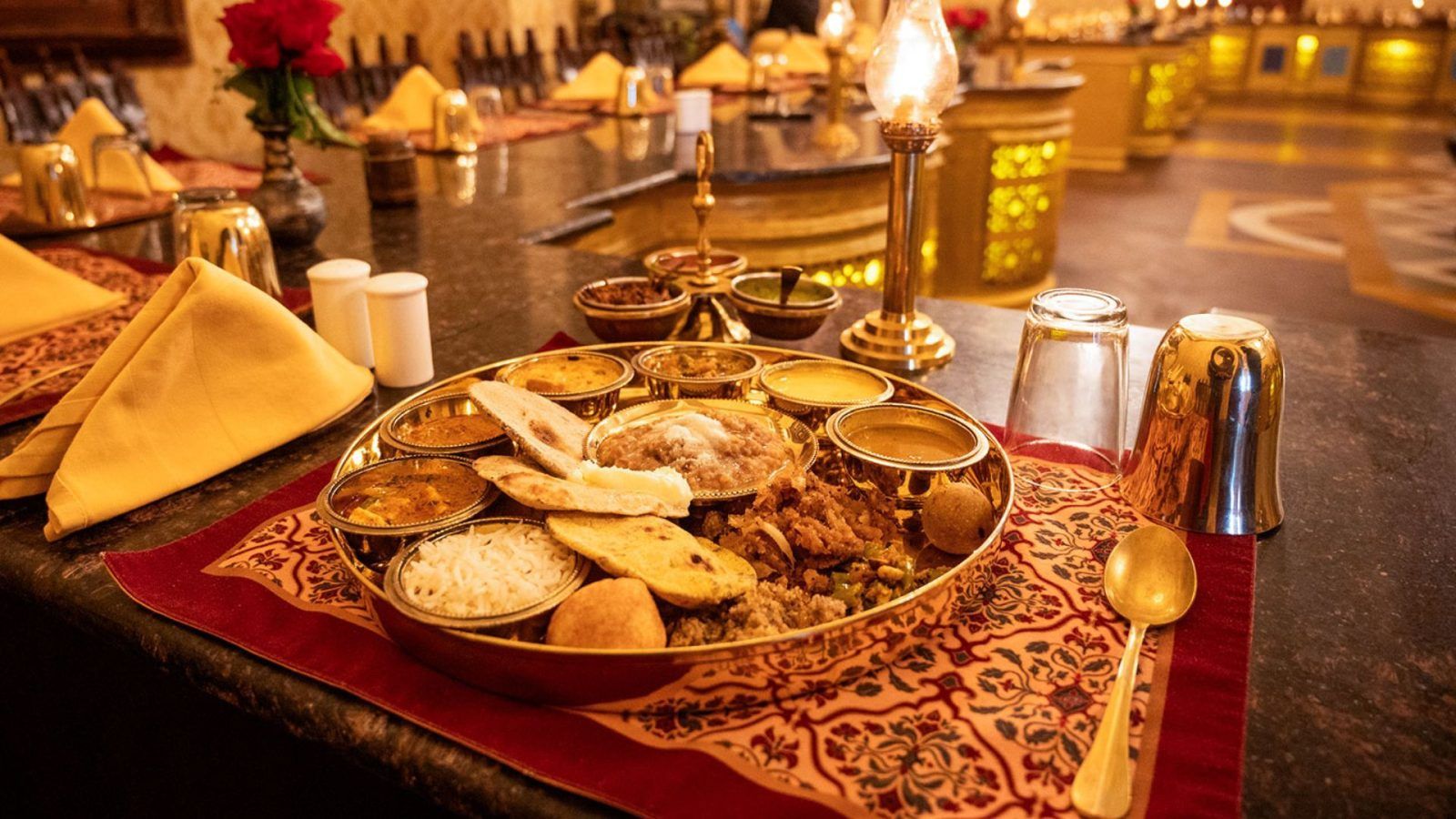Authentic Royal Rajasthani Thali Presentation by Ganesh Catering