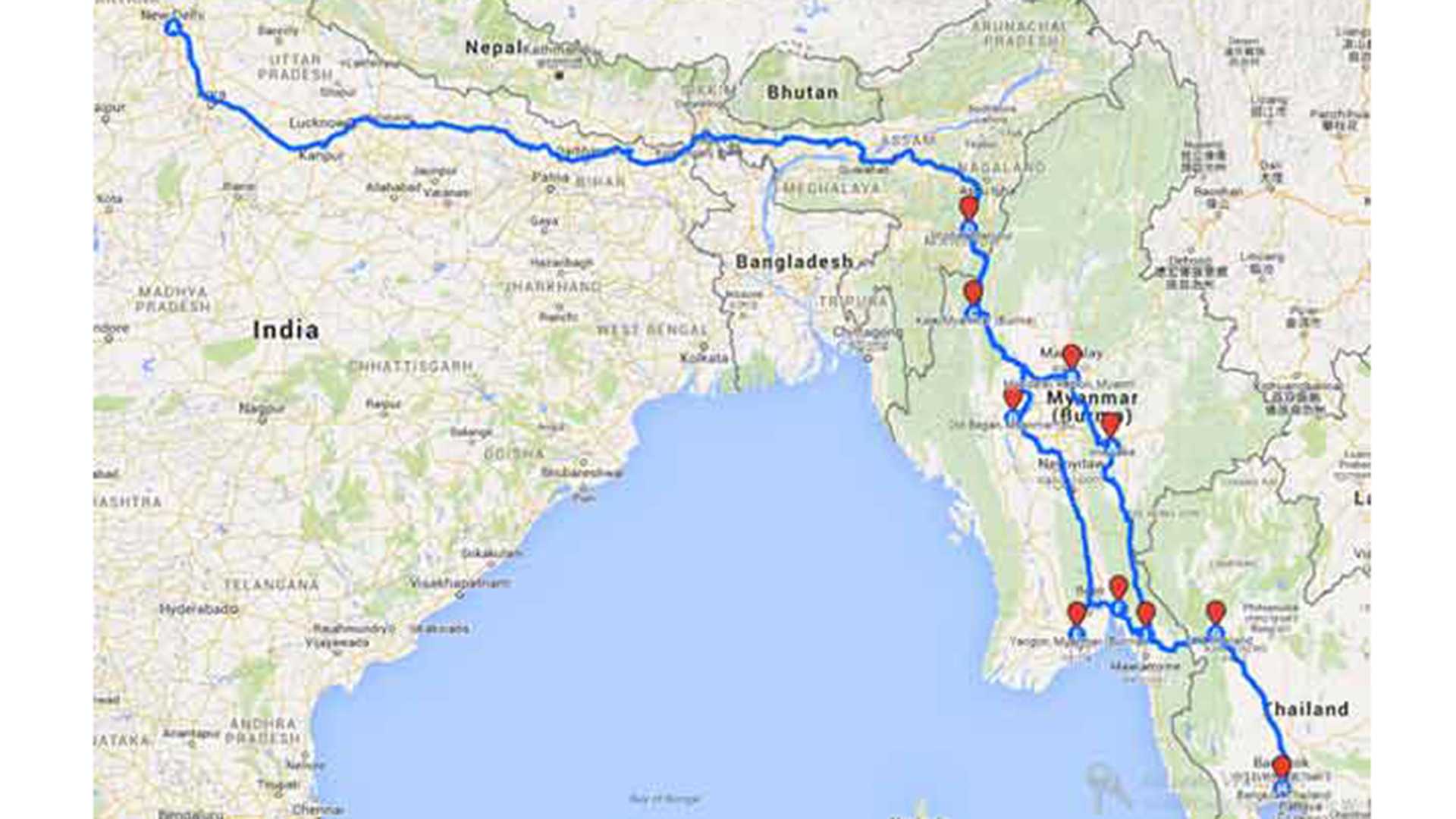 Everything To Know About The Road Route From India To Thailand