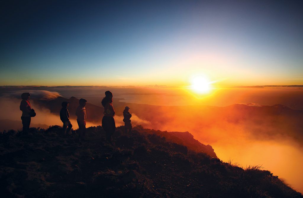 The Philippines: Mount Apo Peak at sunrise in Davao