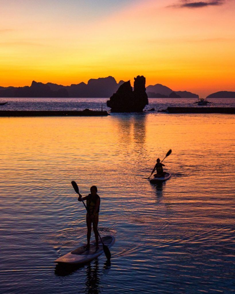 Philippines Tourism: El Nido during sunset