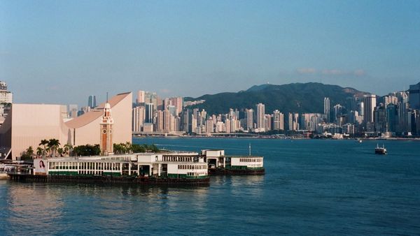 View Of Canton Road And Modern Skyscrapers At Tsim Sha Tsui, In