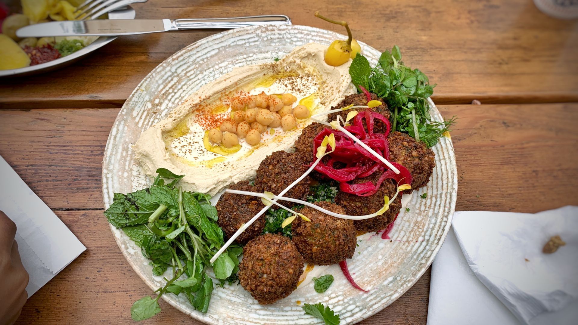 Hummus and Falafel