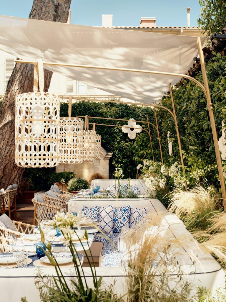 Louis Vuitton - A sensorial getaway. At #LouisVuitton's restaurant in Saint- Tropez, the gastronomical experience unfolds in a serene space specially  designed with custom pieces inspired by the Maison's Objets Nomades  Collection. Learn