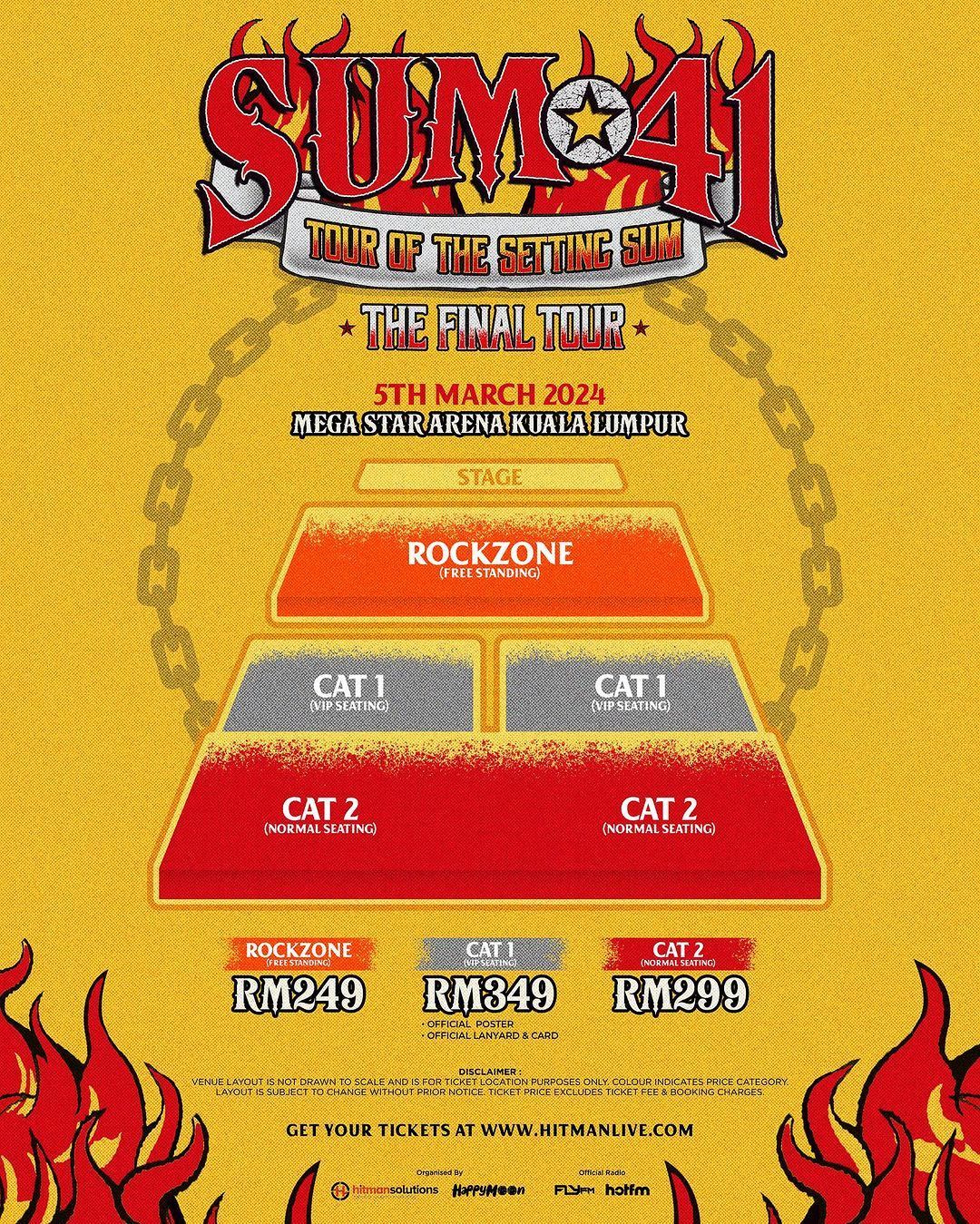 sum 41, 马来西亚演唱会, 吉隆坡演唱会