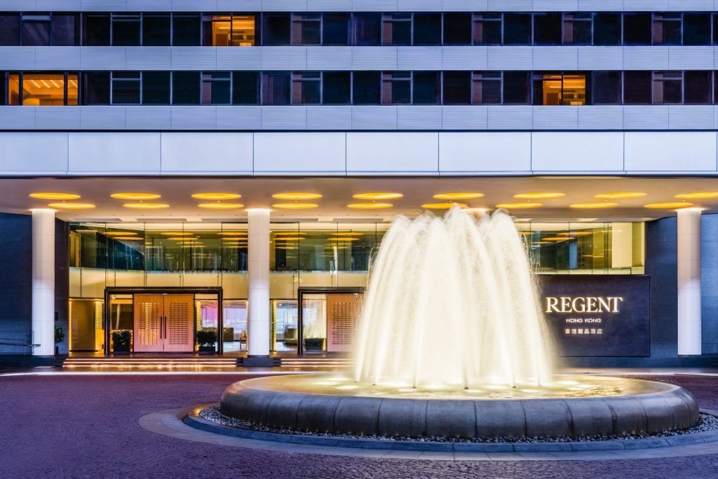 香港丽晶酒店正门喷泉