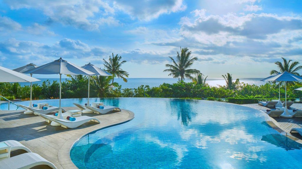 A stunning beach view