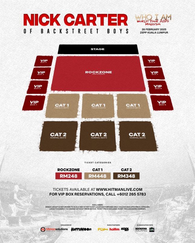 Nick Carter To Hold Solo Concert In Malaysia Next February 2025