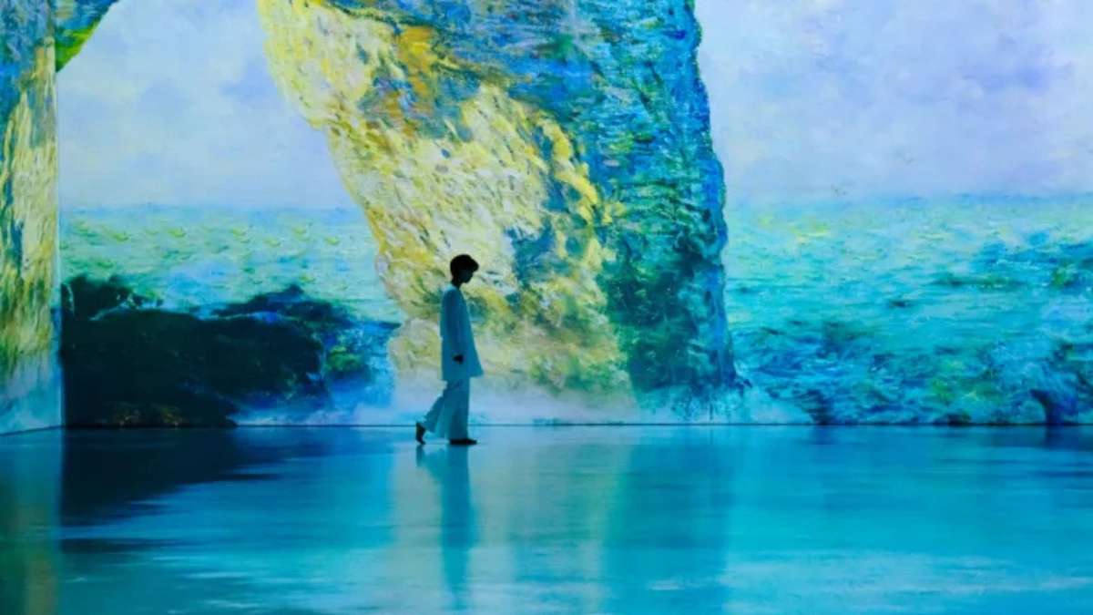 急行2号 風 シルクスクリーン ED14 凪　キャンパス　アート This Immersive Art Experience In Singapore Is An Ode To Three Icons